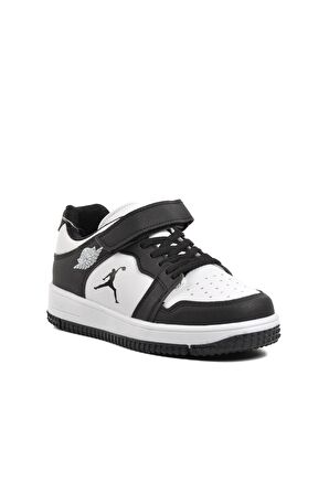 Aspor Haykat Kısa-F Siyah-Beyaz Çocuk Sneaker