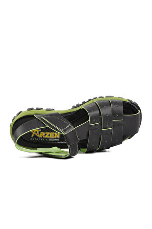 Ayakmod Arz 3100-F Siyah-Yeşil Erkek Çocuk Sandalet