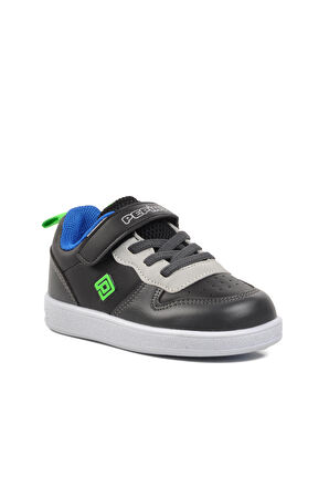 Pepino 1204-B Siyah-Füme-Saks Cırtlı Çocuk Sneaker