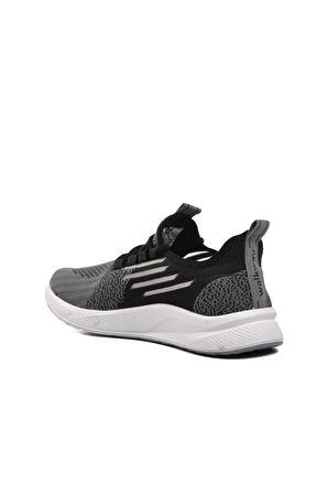 Walkway Ravello Fileli Siyah-Beyaz-Füme Unisex Spor Ayakkabı