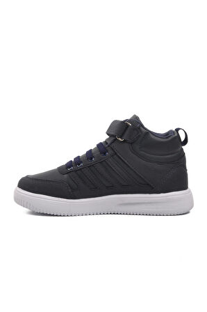 Walkway Mely Hi-F Lacivert-Beyaz Cırtlı Çocuk Hi Sneaker