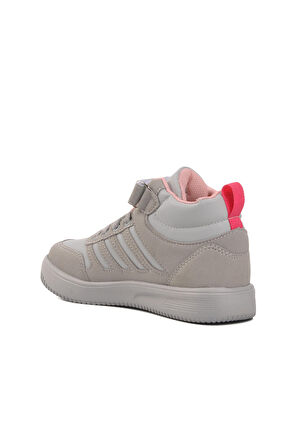 Walkway Mely Hi-F Buz-Pudra Cırtlı Çocuk Hi Sneaker