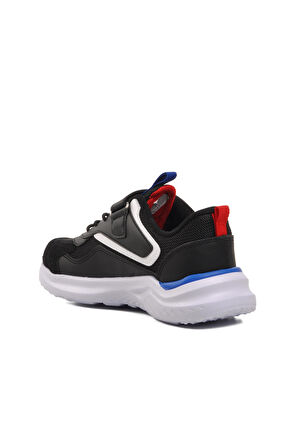 Pepino 1543-F Siyah-Kırmızı-Saks Çocuk Spor Ayakkabı