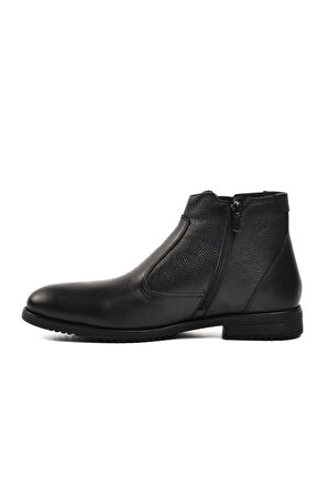 Pierre Cardin 1196063-24K Siyah Hakiki Deri Fermuarlı Erkek Bot