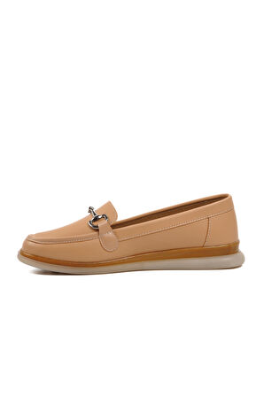 Ayakmod 651481 Nude Kadın Loafer Ayakkabı