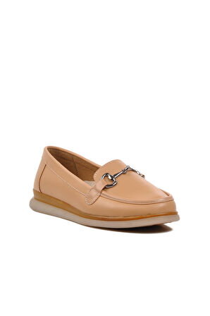 Ayakmod 651481 Nude Kadın Loafer Ayakkabı