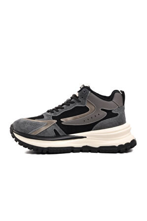 Guja 23K334-1 Siyah Kalın Tabanlı Bağcıklı Kadın Sneaker