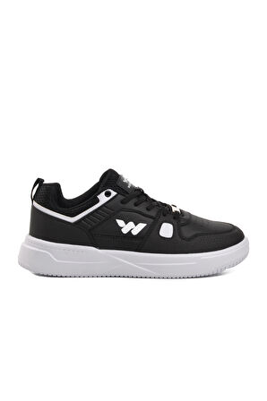 Walkway Ulm Siyah-Beyaz Bağcıklı Erkek Sneaker