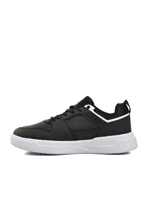Walkway Ulm Siyah-Beyaz Bağcıklı Erkek Sneaker