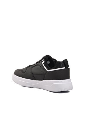 Walkway Ulm Siyah-Beyaz Bağcıklı Erkek Sneaker