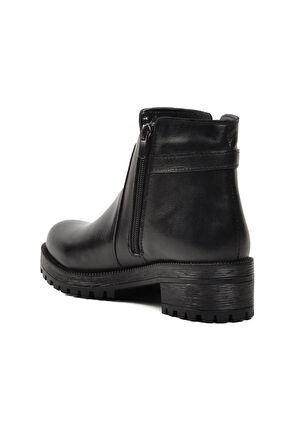 Pierre Cardin PC-52024 Siyah Hakiki Deri İçi Polarlı Kadın Bot