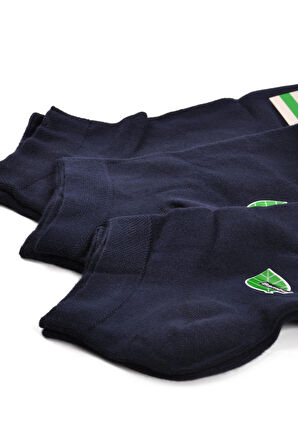 Ayakmod 24K004 Lacivert Bambu 3'Lü Patik Çorap
