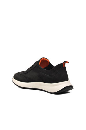 Ayakmod 232240-1 Siyah Nubuk Hakiki Deri Erkek Casual Ayakkabı