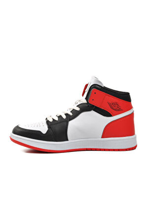 Walkway Sloga Hı Siyah-Beyaz-Kırmızı Erkek Hi Sneaker