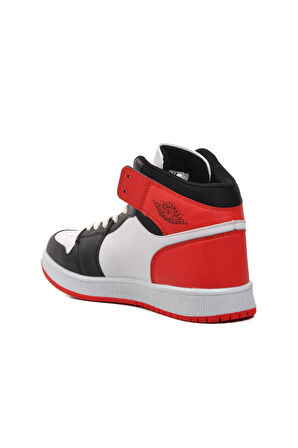 Walkway Sloga Hı Siyah-Beyaz-Kırmızı Erkek Hi Sneaker