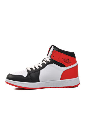 Walkway Sloga Hı Siyah-Beyaz-Kırmızı Unisex Hi Sneaker