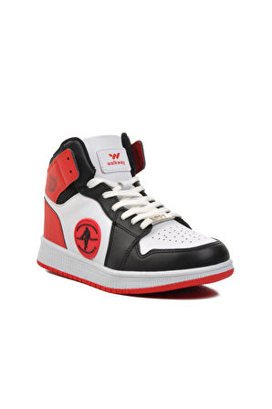Walkway Sloga Hı Siyah-Beyaz-Kırmızı Unisex Hi Sneaker