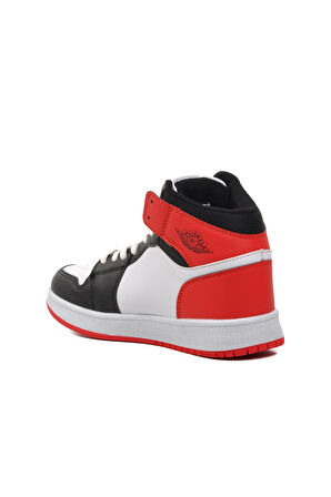 Walkway Sloga Hı Siyah-Beyaz-Kırmızı Unisex Hi Sneaker