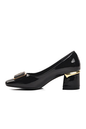 Ayakmod 312145 Siyah Kadın Topuklu Ayakkabı