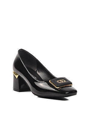 Ayakmod 312145 Siyah Kadın Topuklu Ayakkabı