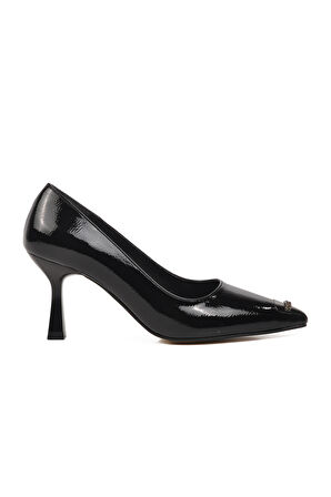 Ayakmod 357069 Siyah Kadın Taşlı Stiletto