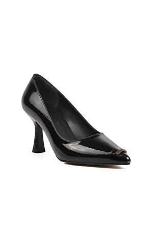 Ayakmod 357069 Siyah Kadın Taşlı Stiletto