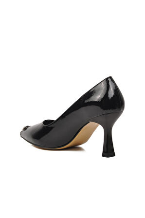 Ayakmod 357069 Siyah Kadın Taşlı Stiletto