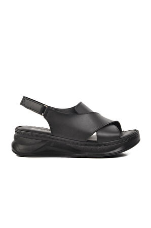 Ayakmod 492091 Siyah Kadın Sandalet