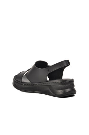 Ayakmod 492091 Siyah Kadın Sandalet