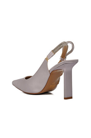 Ayakmod 298225 Gümüş Kadın Abiye Ayakkabı