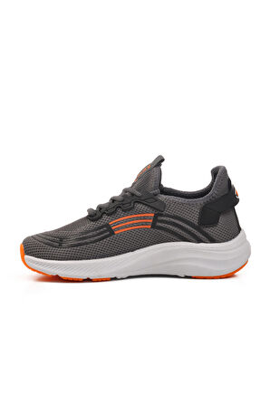 Walkway Onega Füme-Turuncu-Beyaz Fileli Unisex Spor Ayakkabı