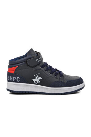 PO-10302-1-F Lacivert Çocuk Hi Sneaker