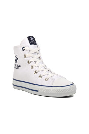 PO-30085 Beyaz Unisex Hi Sneaker