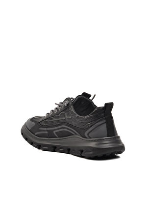 Guja 24Y590 Siyah Hakiki Deri Erkek Sneaker