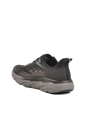 Siyah Fileli Hafif Esnek Erkek Spor Ayakkabı Sangha M