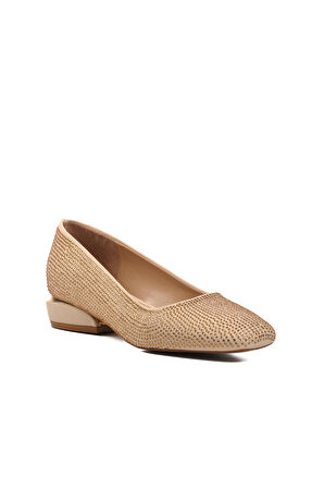 Ayakmod K25D02 Bej Kadın Abiye Ayakkabı