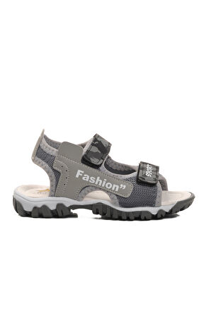 Ayakmod 24-410-P Gri Kamuflaj Erkek Çocuk Sandalet