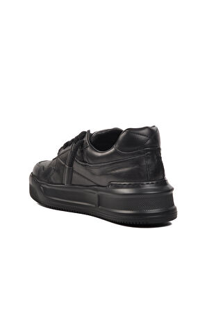 Ayakmod Premium 1306 Siyah Cilt Erkek Sneaker