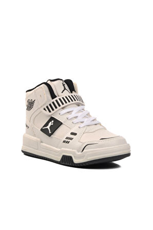 Ayakmod King-F Beyaz Bilek Boy Çocuk Sneaker
