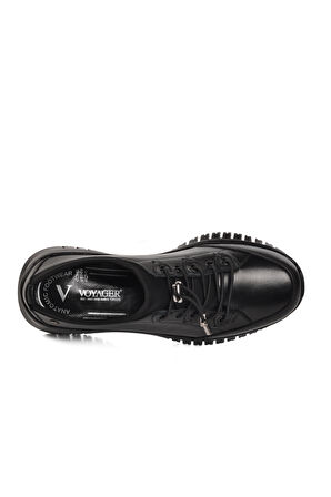 Voyager 9513 Siyah Hakiki Deri Kadın Günlük Ayakkabı