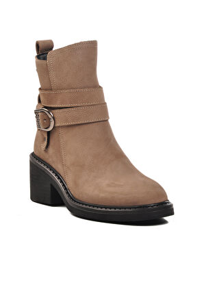 Voyager 9874 Vizon İçi Polarlı Hakiki Deri Kadın Bot