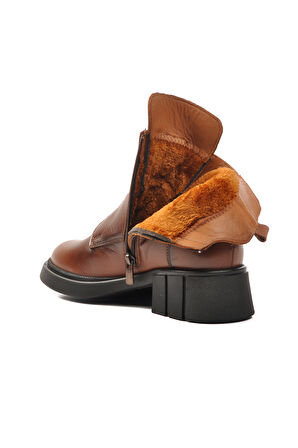 Voyager 9906 Taba İçi Polarlı Hakiki Deri Kadın Bot