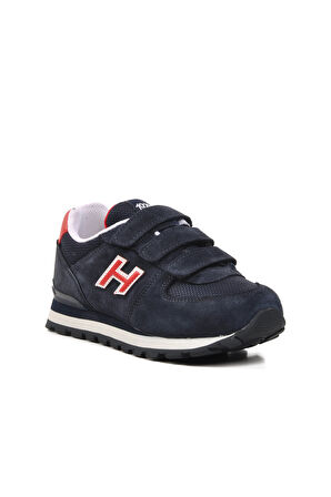 Hammer Jack Peru 102 19250-F Lacivert-Kırmızı Cırtlı Unisex Çocuk Sneaker