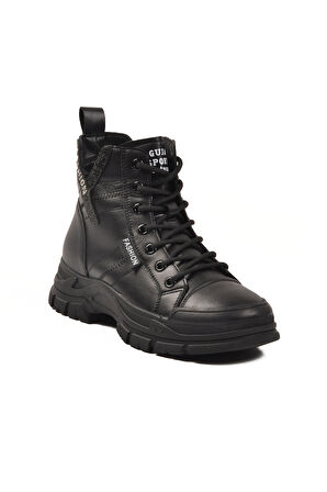 Siyah İçi Polarlı Kaymaz Taban Kadın Bot 24K310-14 Z