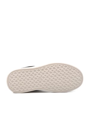 Siyah Beyaz Hafızalı Taban Keten Bağcıklı Kadın Sneaker BNI-11241 Z
