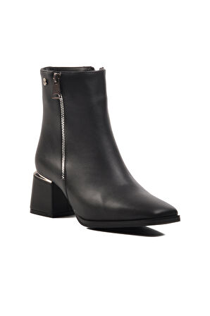 Pierre Cardin PC-54000 Siyah İçi Kürklü Kadın Topuklu Bot