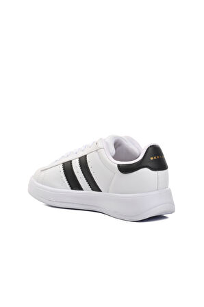 Ayakmod B-573 Beyaz-Siyah Unisex Bağcıklı Sneaker