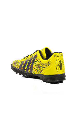 Ayakmod Hulk Örümcek Desenli Sarı Çocuk Halı Saha Ayakkabısı