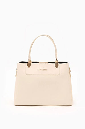 Krem Kadın El ve Omuz Çantası 930120