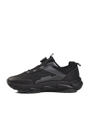 Ayakmod 04803 Misina Bağcıklı Siyah Erkek Sneaker